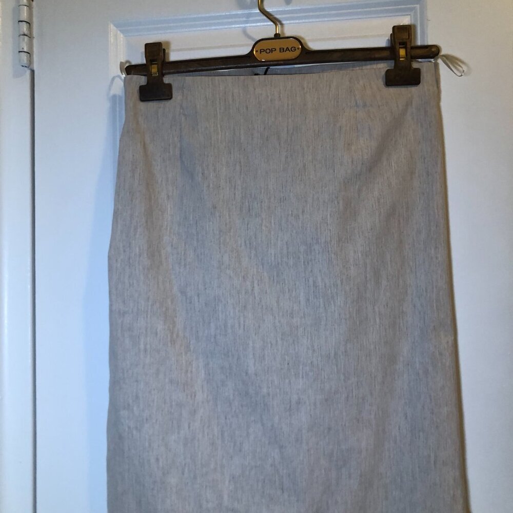 Zara Midi with Side Slit and Asymmetrical Ruching Skirt Size M NWT - Picture 5 of 10